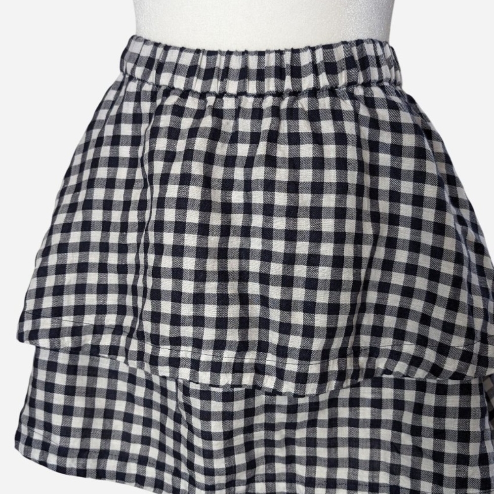 Pre-owned Madewell Monochrome Layered Mini Skirt - Picture 1 of 8